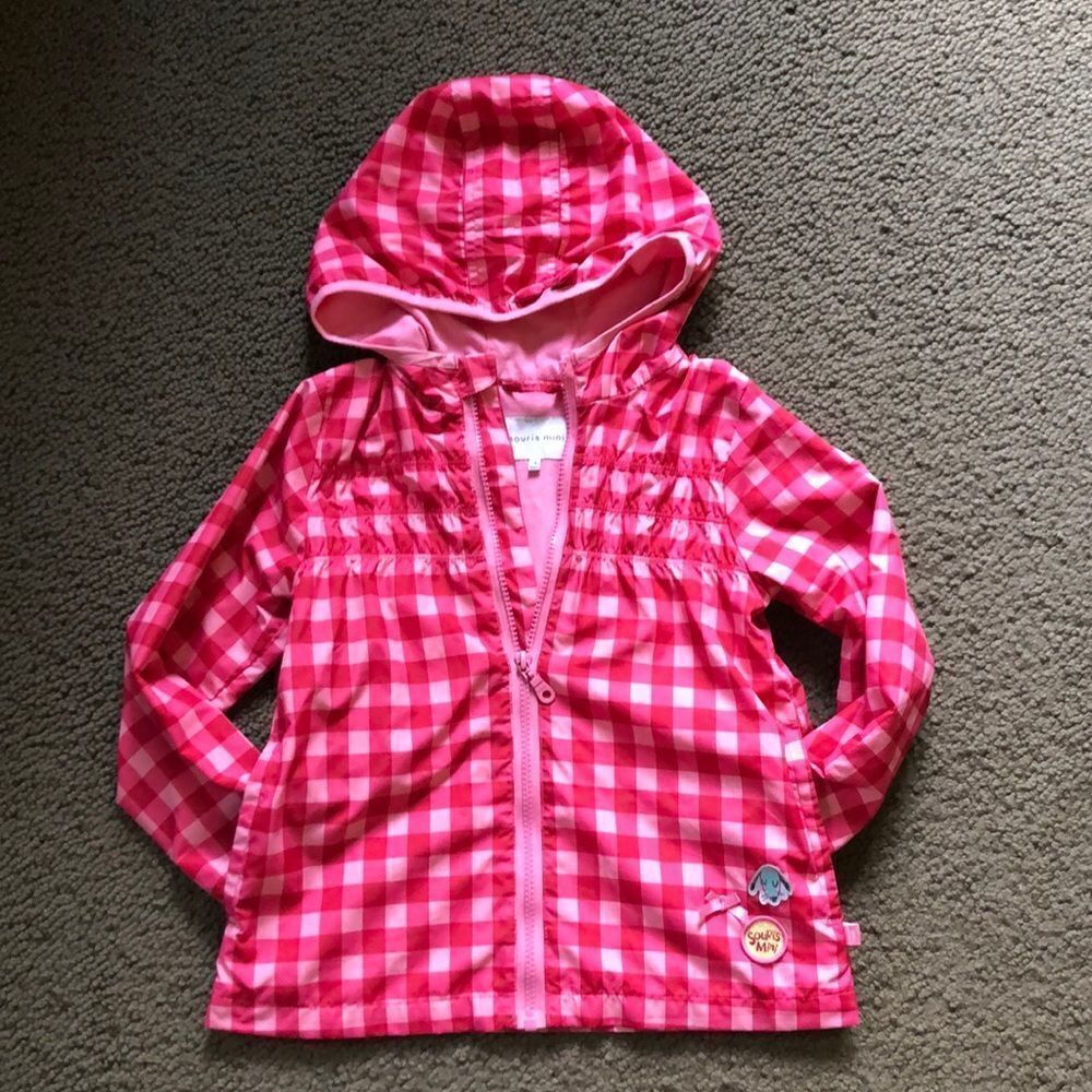 souris mini brand 4t zip jacket w/hood
